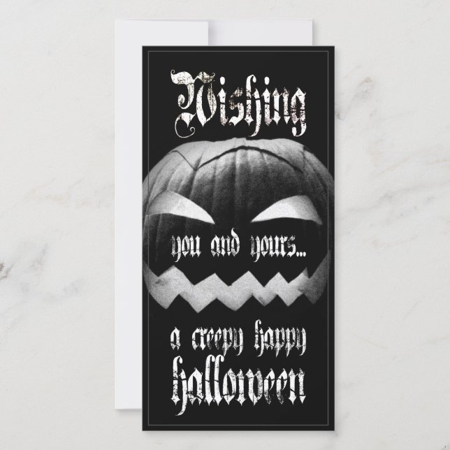 Desejando a você e aos seus um feliz Halloween ass (Frente)