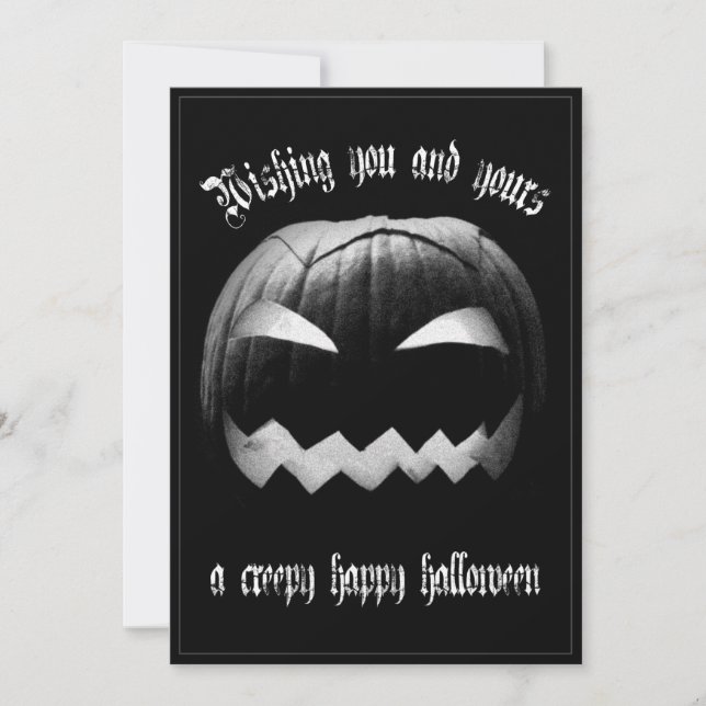 Desejando a você e aos seus um feliz Halloween ass (Frente)