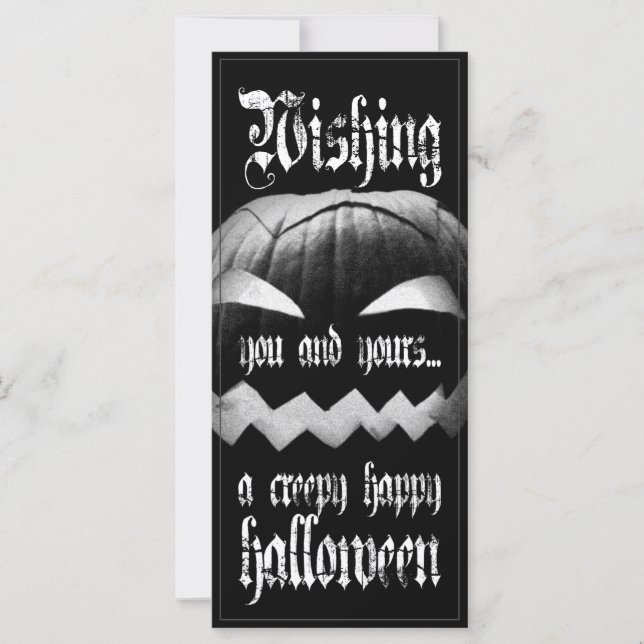 Desejando a você e aos seus um feliz Halloween ass (Frente)