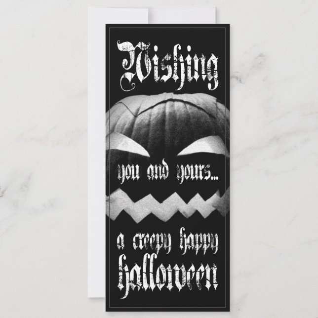 Desejando a você e aos seus um feliz Halloween ass (Frente)