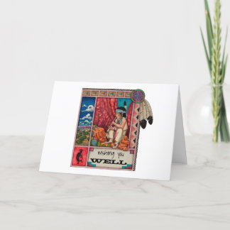 Desejando-lhe um cartão de saudação