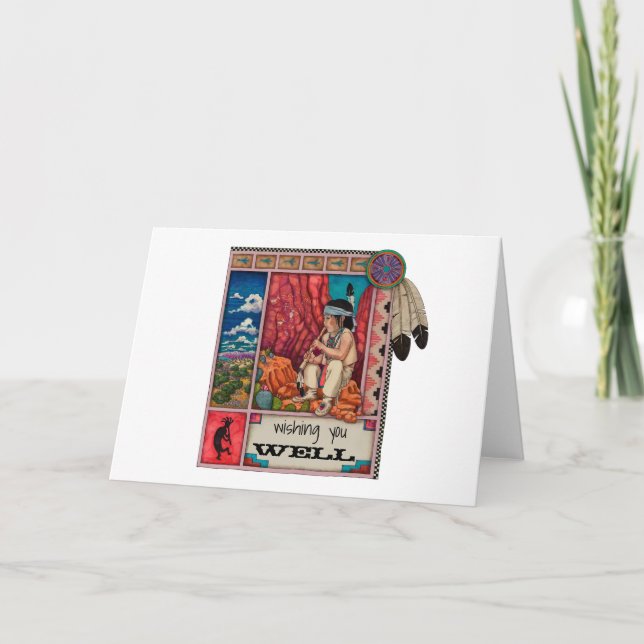 Desejando-lhe um cartão de saudação (Frente)