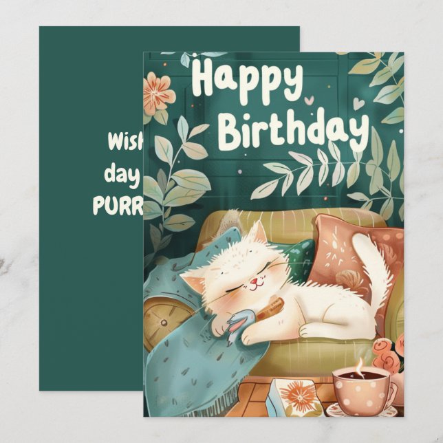 Desejando-lhe um dia cheio de amor do dia da seca (Frente/Verso)