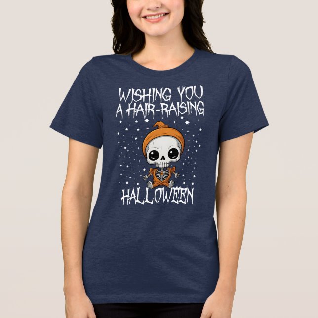 Desejando-lhe uma camiseta de Halloween (Frente)
