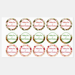 Desejando-lhe uma doce etiqueta de presente de Nat