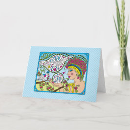 Desejando seu Cartão Peace_Greeting