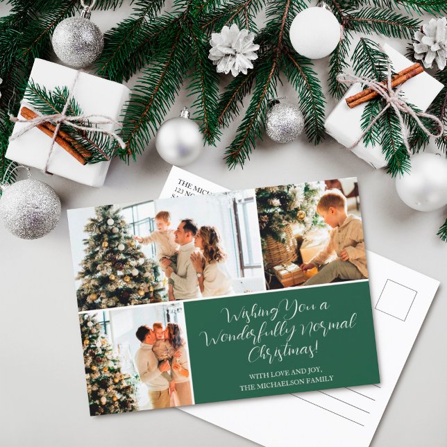 Desejando um Cartão de Férias de Natal Normal (Criador carregado)