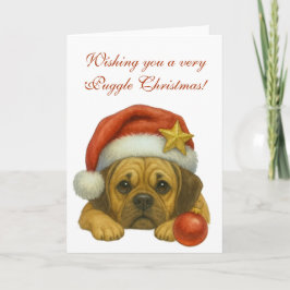 Desejando um cartão de Natal Puggle muito especial