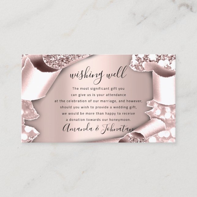 Desejo Bem Para Rosa de Convite De Casamento (Frente)