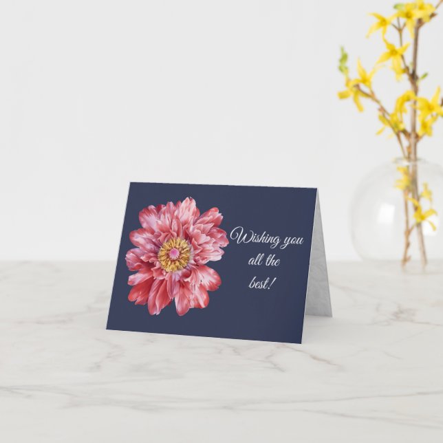 Desejo-lhe o melhor cartão de boas-vindas (Flor Amarela)