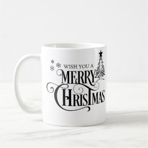 Desejo-lhe uma caneca de café com tipografia de Na