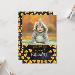 Desejo-Lhe Uma Doce Cartão com fotos De Halloween