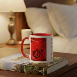 Desejo Rosas Vermelhas Caneca de Duas Cores 325ml 