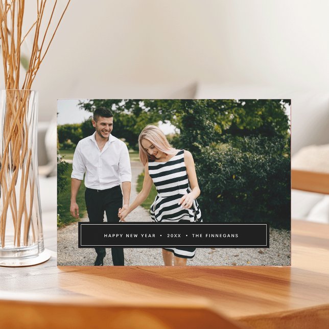 Desejo Simples | Cartão com fotos de Ano Novo de C (Criador carregado)