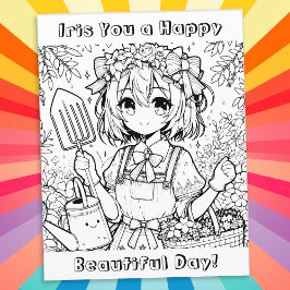 Desejo-te um feliz dia bonito | Página de Coloraçã