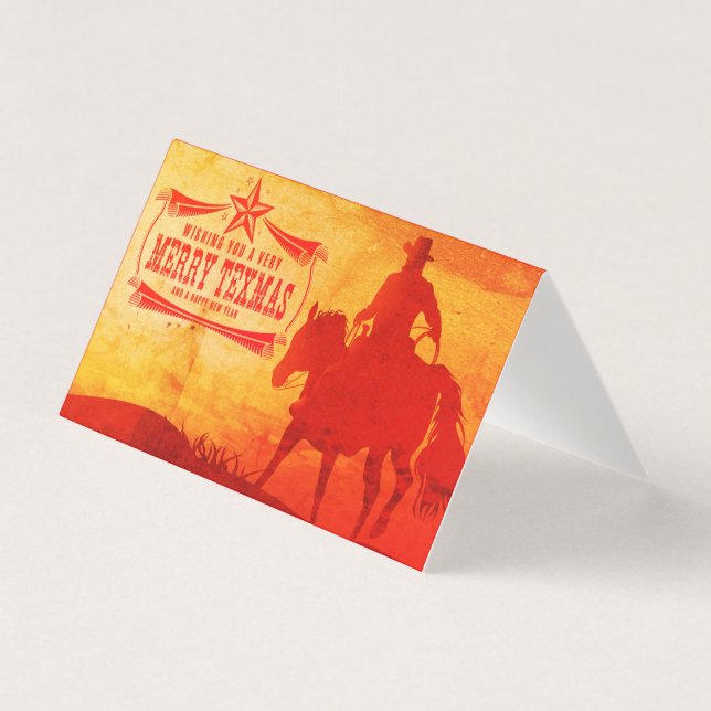 Desejo-Te Uma Feliz De Cartões De Natal No Texas (Frente)