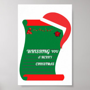 Desejo-Te Uma Feliz Poster De Natal