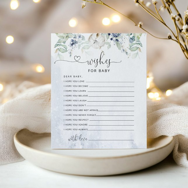 Desejo um cartão de bebê. Desejos de inverno para  (Criador carregado)