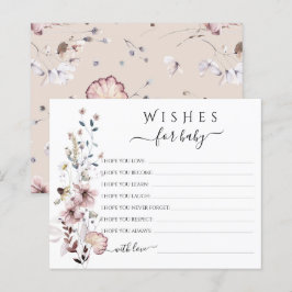 Desejos Boho de Flor Silvestre para o Bebê Jogo