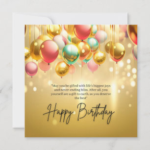 Desejos de Aniversário Dourado