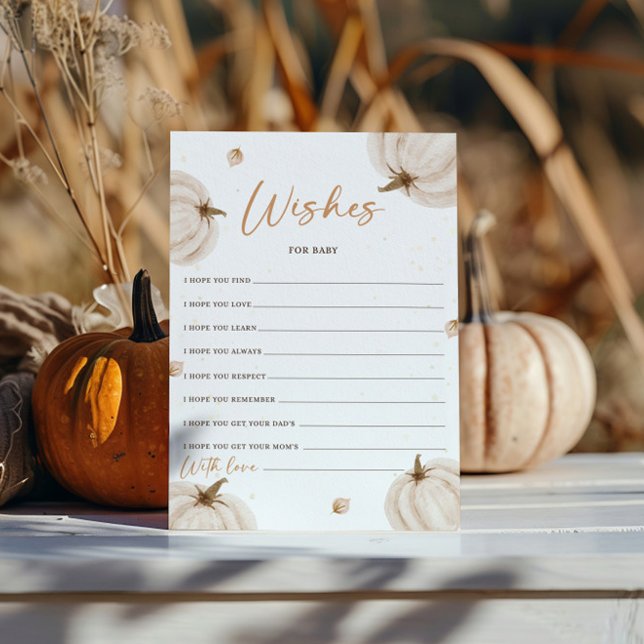 Desejos De Chá de fraldas De Queda Para Cartão De  (Criador carregado)