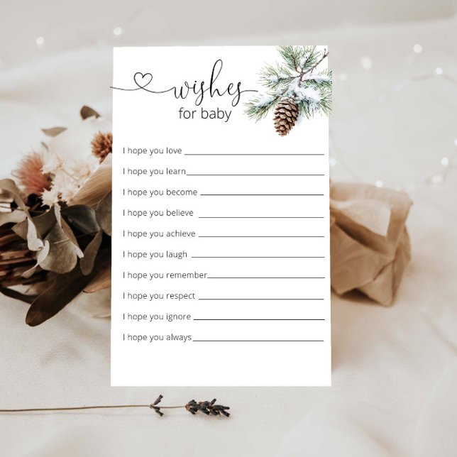 Desejos de Chuvada de Bebê de Inverno Para Bebê (Criador carregado)