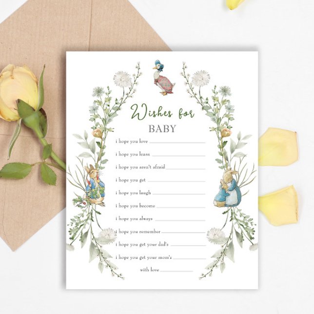 Desejos de Chuvada de Bebê do Peter Rabbit para o  (Criador carregado)