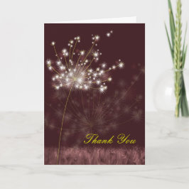 Desejos de Dente-de-Leão Casamento Agradecimento