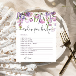 Desejos de flor selvagem com aquarela