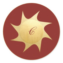 Desejos de Natal brilhantes - adesivo redondo