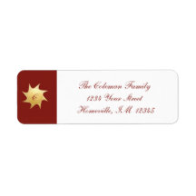 Desejos de Natal brilhantes - etiquetas de endereç