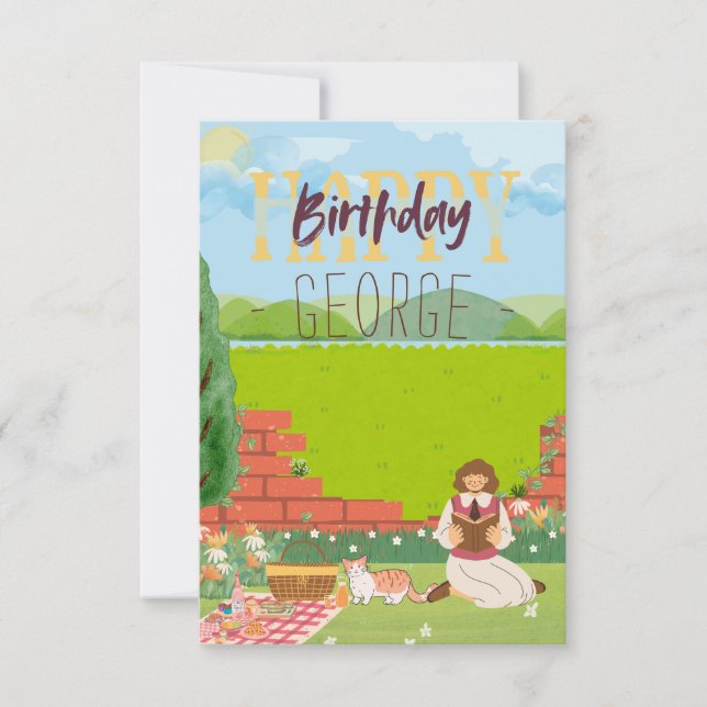 Desejos de Picnic de tagem de Gato Personalizada (Frente)