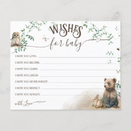 Desejos do Chá de fraldas verde da floresta flores