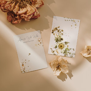 Desejos e Conselhos de Casamento Boho Wildflower