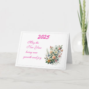 Desejos florescentes para o cartão de saudação dob