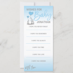Desejos modernos personalizados para BABY BOY Blue