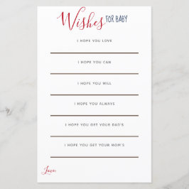 Desejos náuticos de âncora vermelha branca e azul