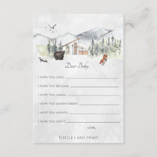 Desejos para a floresta da floresta do cartão   do