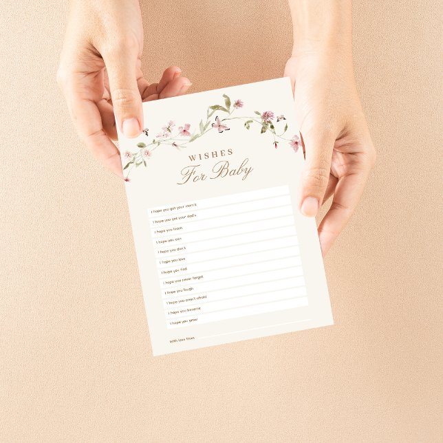 Desejos para bebê Jogo Chá de fraldas Coelho Rosa  (Criador carregado)