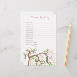 Desejos Para Bebê Miúda Pea Num Jogo De Chá de fra