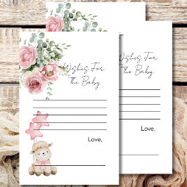 Desejos para bebês de caça doce de borrego rosa