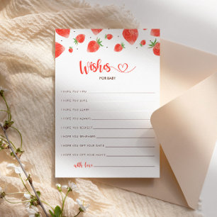 Desejos Para Cartão De Bebê, Chá de fraldas Berry 