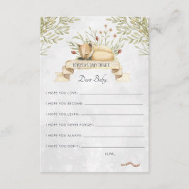 Desejos para Cartão de Conselhos para Bebê | Rapos