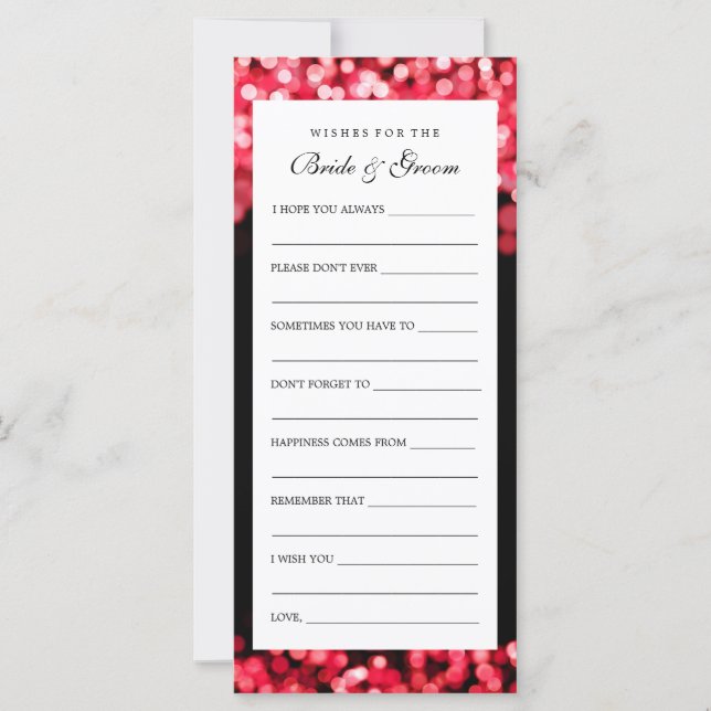 Desejos Para Luzes Vermelhas De Noiva E De Groenlâ (Frente)