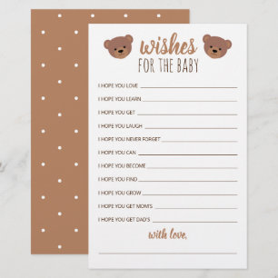 Desejos Para o Bebê para Chá de Bebê e Aniversário