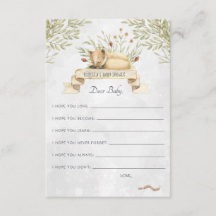 Desejos para o Fox da floresta do cartão do