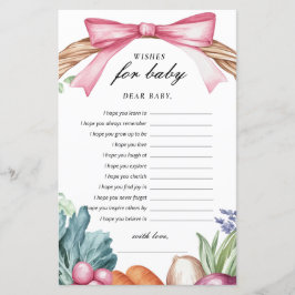 Desejos para o Jogo de Chás de fraldas de crescime