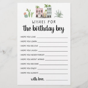 Desejos Para o Menino de Aniversário