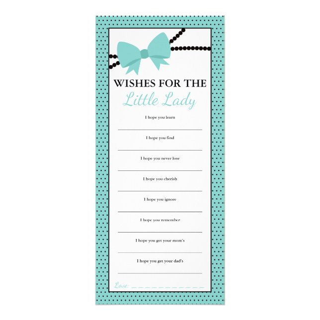 Desejos por Cartão de Bebê, Bem Desejos, Pequena S (Frente)