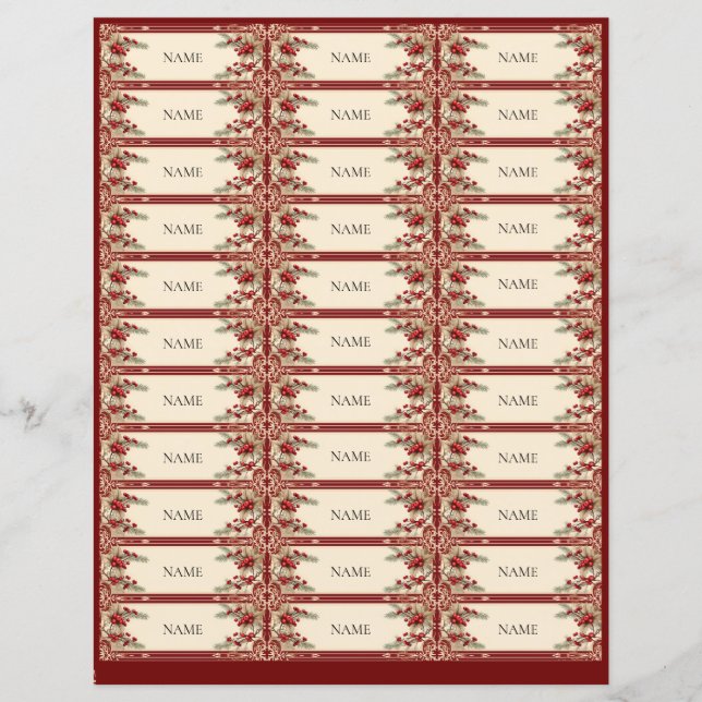 Desenhar Nomes de Papais noeis Secretos Jogo de Es (Frente)